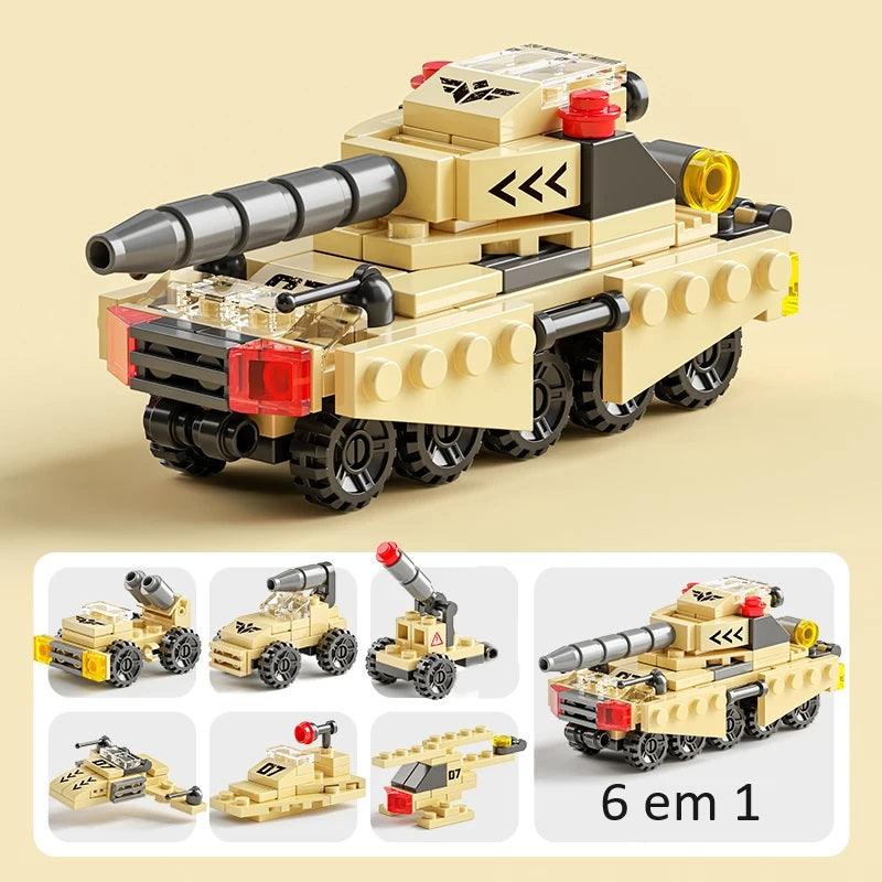 Tanque de Engenharia 6 em 1 compatível Lego - Minha loja