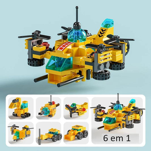Helicóptero de Exploração Lunar 6 em 1 Compatível Lego - Minha loja