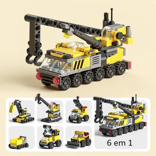 Guindaste de Engenharia 6 em 1 Compatível Lego - Minha loja