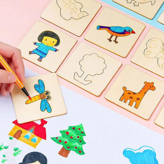 30peças - Conjunto Montessori para Desenho Infantil - Minha loja