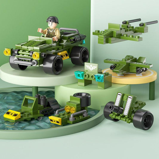 Jeep Militar 6 em 1 Compatível Lego - Minha loja